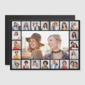 Carte magnétique couleur modifiable de collage de  (Devant / Derrière)