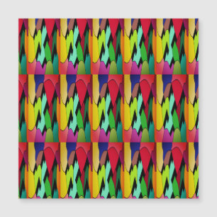 Carte Magnétique Couleur noire avec design d'art au milieu