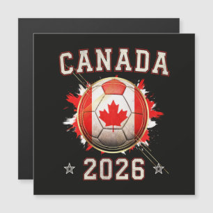 Carte Magnétique Coupe du Monde de Soccer Canada 2026