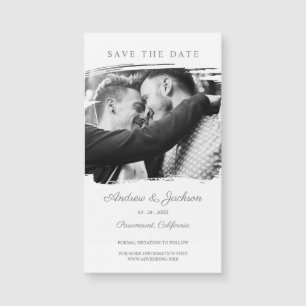 Carte Magnétique Couple gay romantique sur Pinceau pour Save the Da