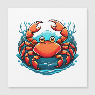Carte Magnétique crabe drôle