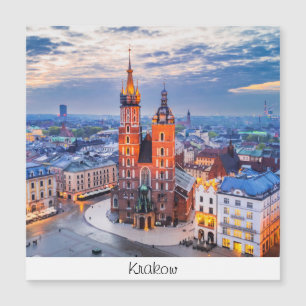 Carte Magnétique Cracovie nuit en Pologne