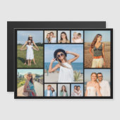 Carte Magnétique Create Your Own 11 Photo Collage Magnetic Card (Devant / Derrière)