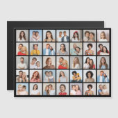 Carte Magnétique Create Your Own 35 Photo Collage Magnetic Card (Devant / Derrière)