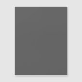 Carte Magnétique Create Your Own dark gray Custom Design (Devant)