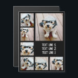 Carte Magnétique Créer un collage photo personnalisé avec 7 photos<br><div class="desc">Un simple collage photo avec une zone pour ajouter n'importe quel texte. Utilisez votre photo ou vos photos préférées pour faire un plaisir à garder à partager avec vos amis. Pour obtenir de meilleurs résultats, recadrez vos photos en carré avant de les télécharger. Vous pouvez également modifier la couleur et...</div>