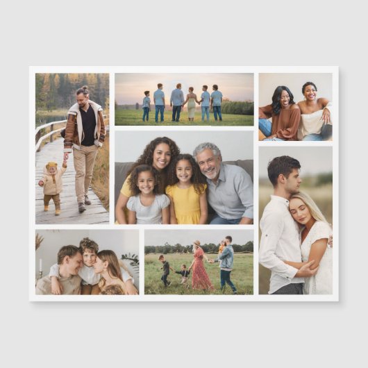 Carte Magnétique Créez votre propre collection de 7 photos (Devant)