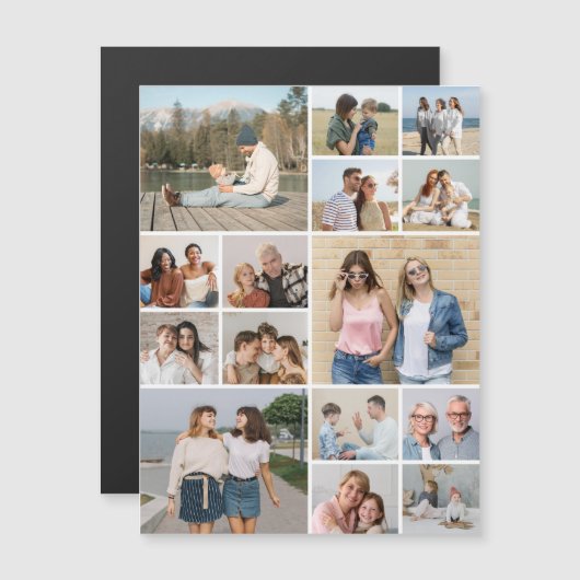 Carte Magnétique Créez votre propre collection de photos 15 (Devant / Derrière)