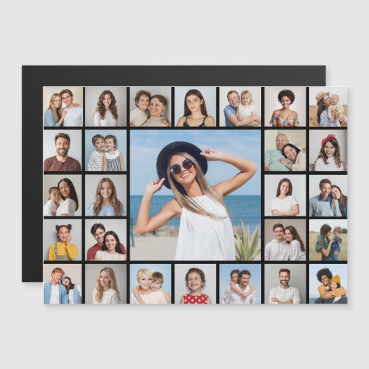 Carte Magnétique Créez votre propre collection de photos 27 (Devant / Derrière)