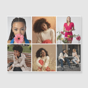 Carte Magnétique Créez votre propre collection photo de 6 personnes