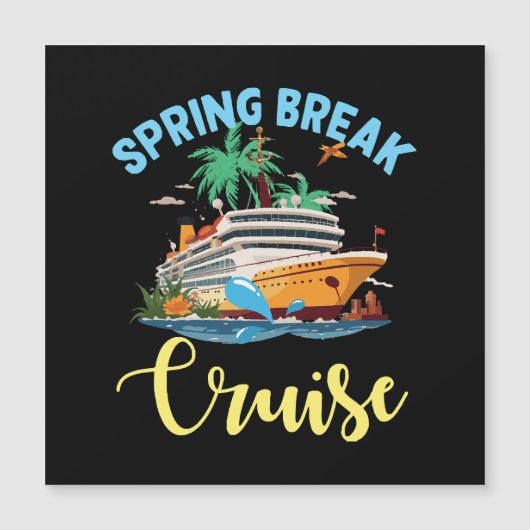 Carte Magnétique Croisière Spring Break (Devant)