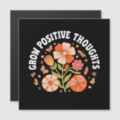 Carte Magnétique Croissance des pensées positives - Inspirationnel  (Devant / Derrière)