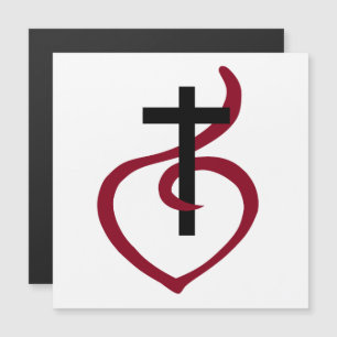 Carte Magnétique Croix chrétienne simple