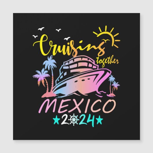 Carte Magnétique Cruise familiale du Mexique (Devant)