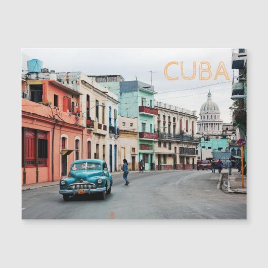 Carte Magnétique Cuba (Devant)