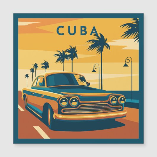 Carte Magnétique Cuba (Devant)