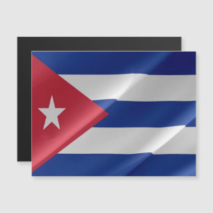 Carte Magnétique Cuba - Drapeau d'agitation -