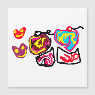 Carte Magnétique cupcakes de la Saint-Valentin