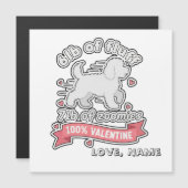 Carte Magnétique Custom Name Valentine 6lb of Fluff 7lb of Zoomies (Devant / Derrière)