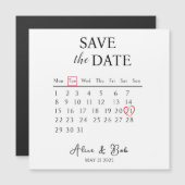 Carte Magnétique Customizable Save the Date, Magnetic Card (Devant / Derrière)