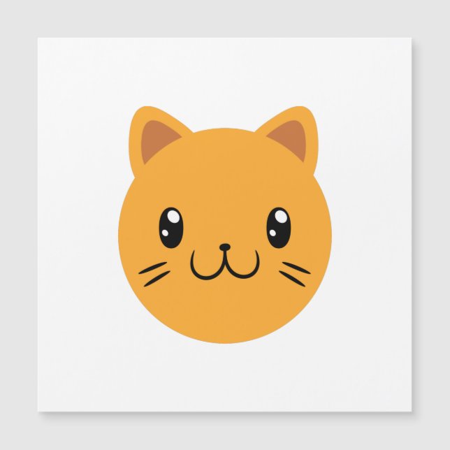 Carte Magnétique Cute chat (Devant)