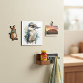 Carte Magnétique Cute Kookaburra sur une branche