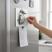 Carte Magnétique Cute Kookaburra sur une branche