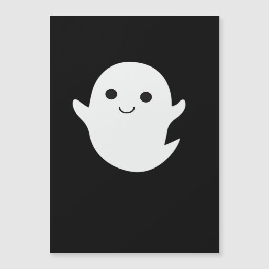 Carte Magnétique Cute Little Boo Classique Ajusté (Devant)