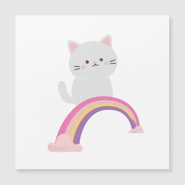 Carte Magnétique Cutie Kitten Chat (Devant)