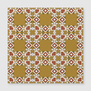 Carte Magnétique Damask sans soudure : arrière - plan motif vintage