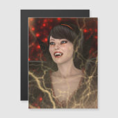 Carte Magnétique Dame Vampire (Devant / Derrière)