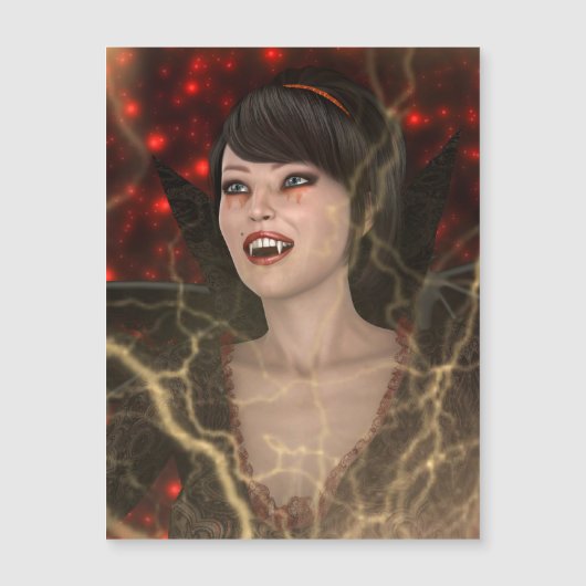 Carte Magnétique Dame Vampire (Devant)
