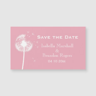 Carte Magnétique Dandelion rose abordable Enregistrer l'aimant de d