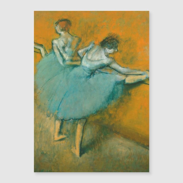 Carte Magnétique Danseuses au Bar Ballet (Devant)
