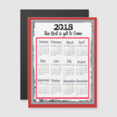 Carte magnétique de 2018 calendriers pour votre (Devant / Derrière)