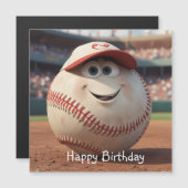 Carte magnétique de baseball de dessin (Devant / Derrière)