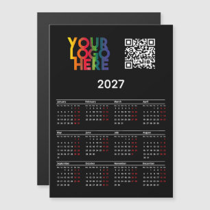 Carte magnétique de calendrier 2027 pour entrepris