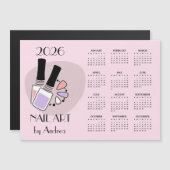 Carte magnétique de calendrier de design d'art des (Devant / Derrière)