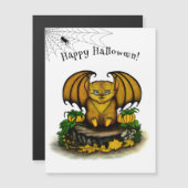 Carte magnétique de chaume d'Halloween (Devant / Derrière)
