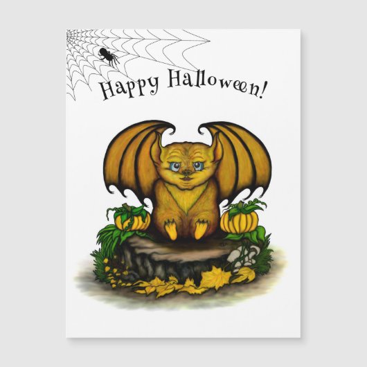 Carte magnétique de chaume d'Halloween (Devant)