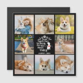 Carte magnétique de collage photo de 8 photos pour (Devant / Derrière)