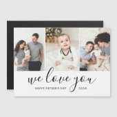 Carte magnétique de la Fête des pères de Collage p (Devant / Derrière)