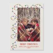 Carte magnétique de la photo du brin de Noël (Devant)