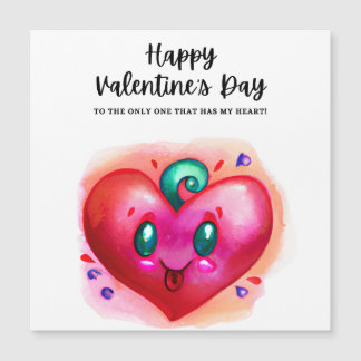 Carte magnétique de la Saint-Valentin Cœur d'amour