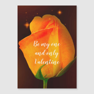 Carte magnétique de la Saint-Valentin Rose Jaune