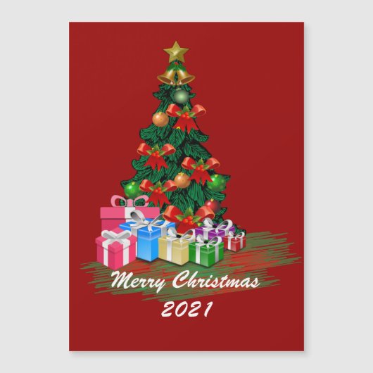 Carte magnétique de l'arbre de Noël (Devant)