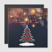 Carte magnétique de l'arbre de Noël (Devant / Derrière)