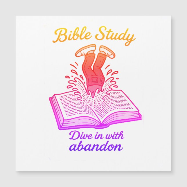 Carte magnétique de l'étude biblique (Devant)