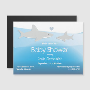 Carte magnétique de l'invitation de Baby showers 