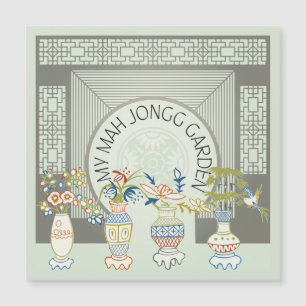 Carte magnétique de mon jardin Mah Jongg